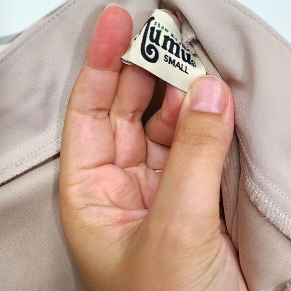 Show Me Your Mumu Women's Maxi Princess Ariel Skirt Size Small Color Soft Beige - Picture 8 of 9